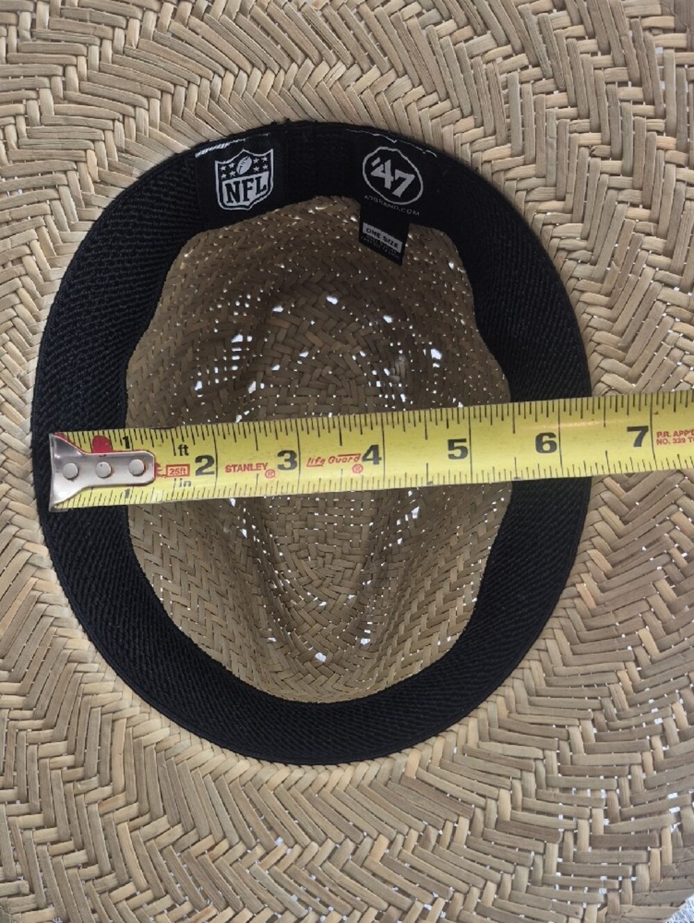 47 Brand Raiders Straw Fedora - Picture 10 of 11